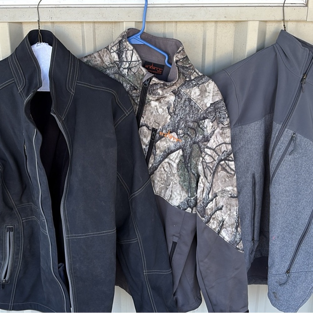 The North Face Camo and Gray Performance Jacket